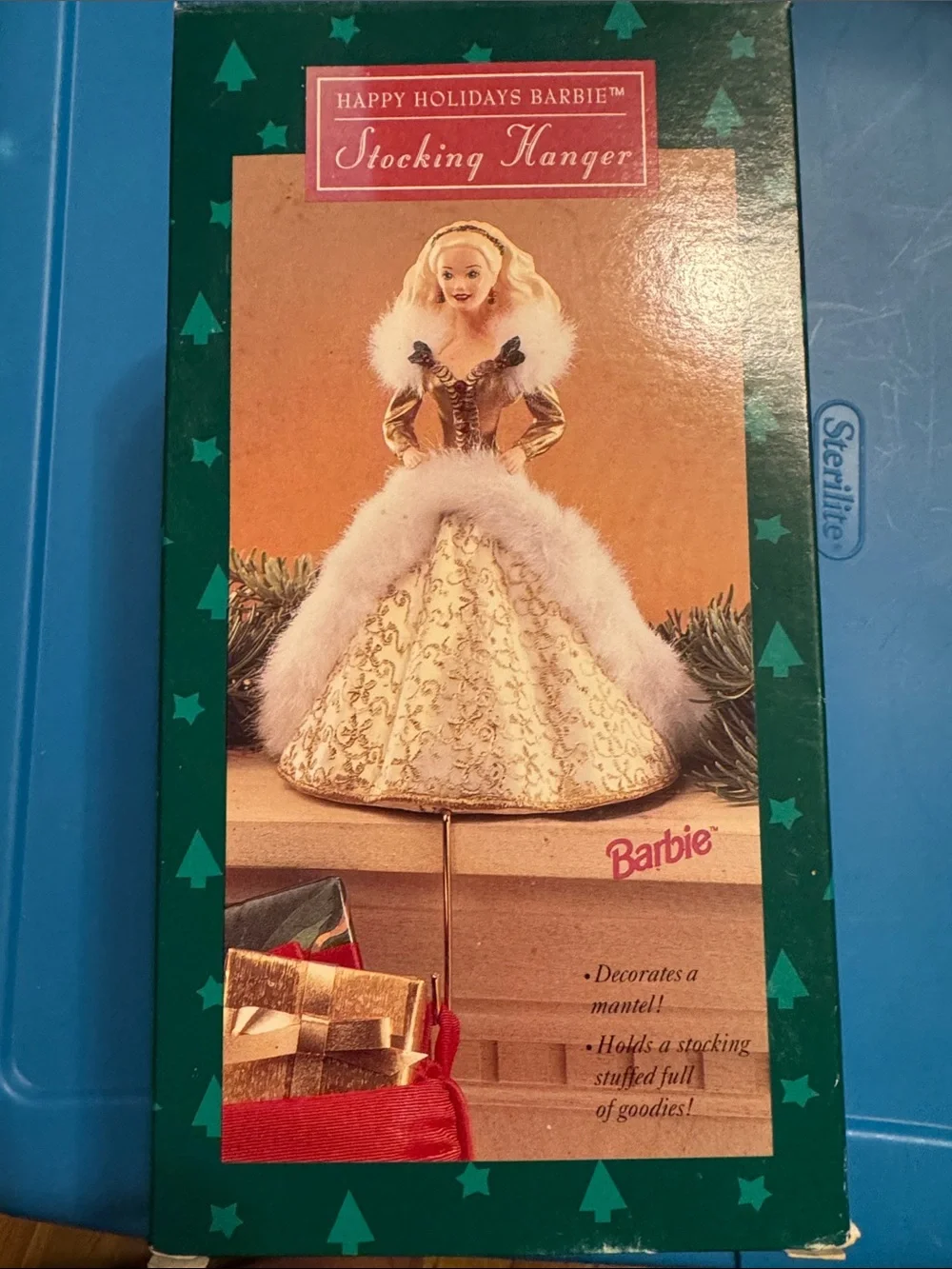Barbie Gold Christmas Tree Topper Doll